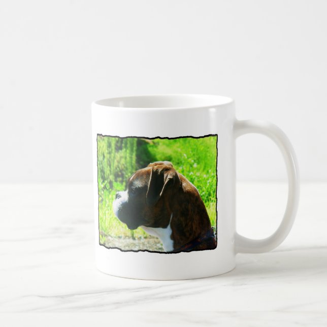 Brindle Boxer Head study Coffee Mug (Right)