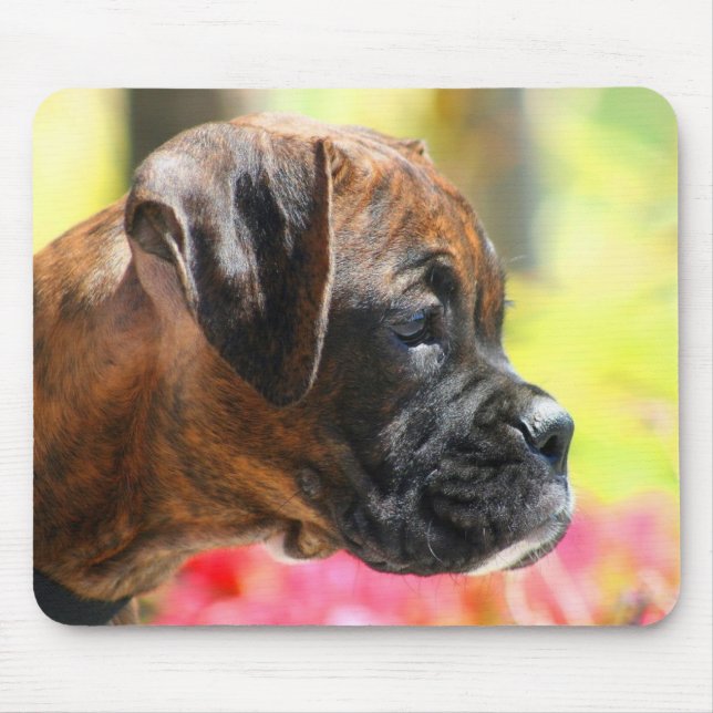 Brindle Boxer puppy mousepad (Front)