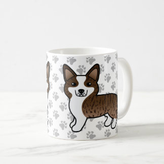 Brindle Cardigan Welsh Corgi Cartoon Dog Coffee Mug