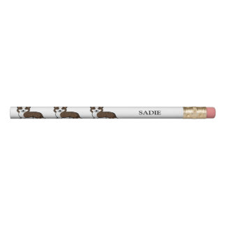 Brindle Cardigan Welsh Corgi Cartoon Dog Pencil