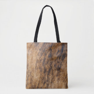 Brindle Cow Hide Tote Bag