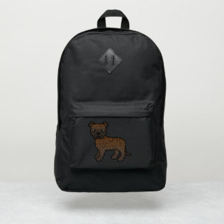 Brindle English Staffordshire Bull Terrier Dog Port Authority® Backpack