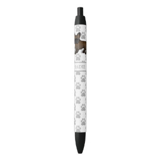 Brindle French Bulldog Cute Cartoon Dog &amp; Name Pen