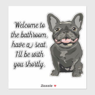 Brindle French Bulldog Sticker