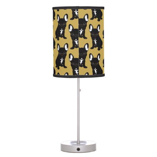 Brindle French Bulldog Table Lamp (Back)