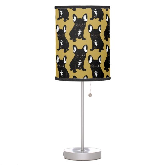 Brindle French Bulldog Table Lamp (Left)