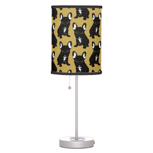 Brindle French Bulldog Table Lamp (Right)