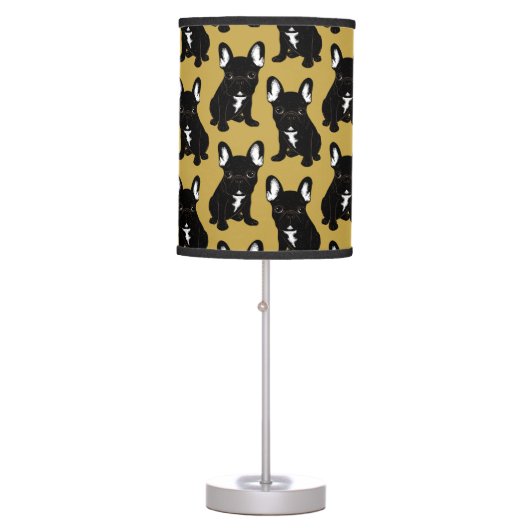 Brindle French Bulldog Table Lamp (Front)
