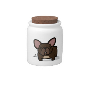 Brindle Frenchie Candy Jar