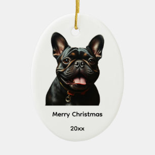 Brindle Frenchie French Bulldog Dog Pet  Ceramic Ornament