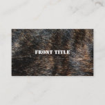 Brindle Fur Texture Camouflage Business Card