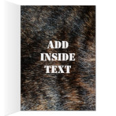 Brindle Fur Texture Camouflage Cards (Inside (Right))