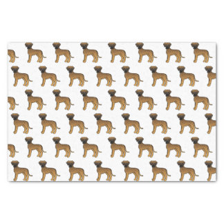 Brindle Great Dane Cute Cartoon Dog Pattern Tissue Paper