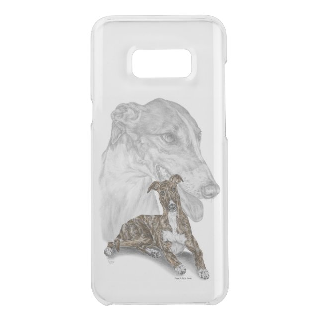 Brindle Greyhound Dog Art Uncommon Samsung Galaxy Case (Back)