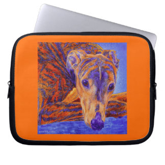 Brindle Greyhound Laptop Sleeve - "Ace"