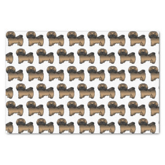 Brindle Havanese Cute Cartoon Dog Pattern Tissue Paper