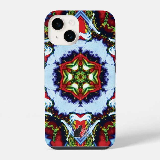 Brindle Kaleidoscope Iphone Case (Back)