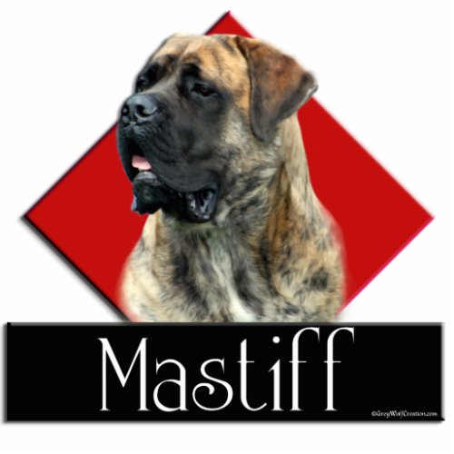 Brindle Mastiff Diamond sculpture