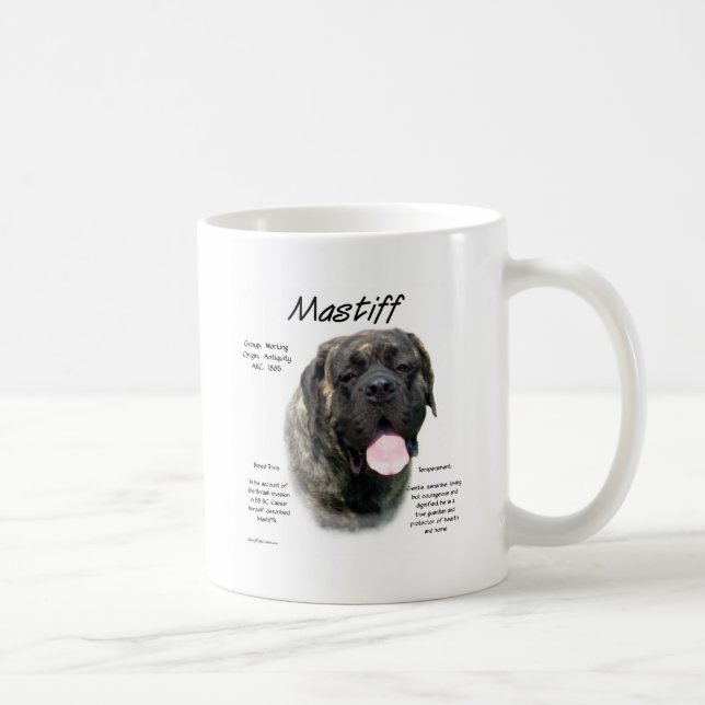 Brindle Mastiff History  Coffee Mug (Right)