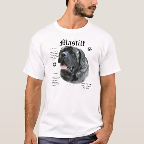 Brindle Mastiff History shirt