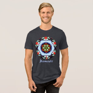 Brindle Namaste Kaleidoscope T-Shirt Tri-Blend Shirt