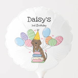 Brindle Neapolitan Mastiff Dog Birthday Party Balloon