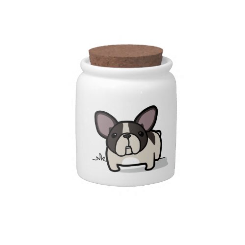 Brindle Pied Frenchie Candy Jar