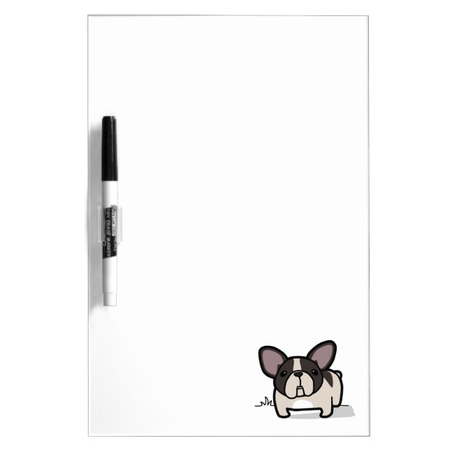 Brindle Pied Frenchie Dry Erase Board (Front)