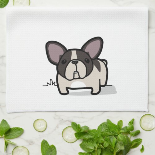 Brindle Pied Frenchie Kitchen Towel