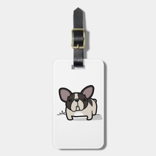 Brindle Pied Frenchie Luggage Tag