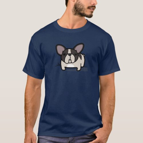 Brindle Pied Frenchie T_Shirt