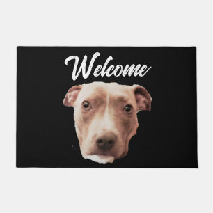 BRINDLE PIT BULL DOORMAT