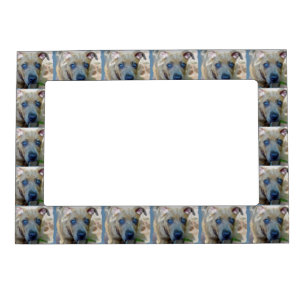 Brindle Pit Bull Puppy by Shirley Taylor Magnetic Frame