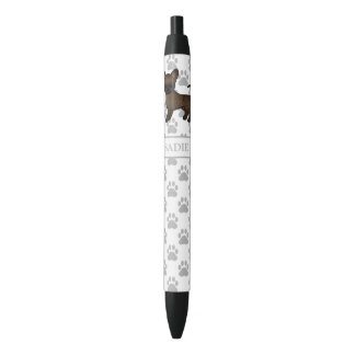 Brindle Smooth Coat Chihuahua Cartoon Dog &amp; Name Pen