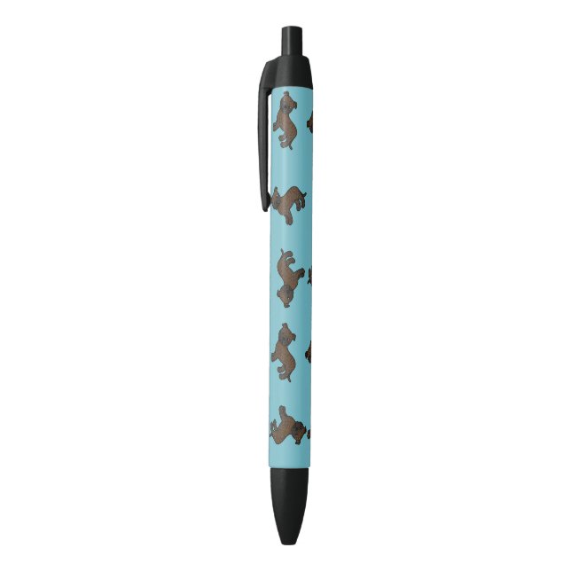 Brindle Staffordshire Bull Terrier Pattern Pen (Top (Vertical))