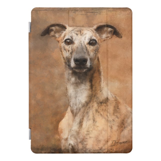 Brindle Whippet Dog iPad Pro Cover (Front)