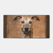 Brindle Whippet Dog Painting Desk Mat (Front)