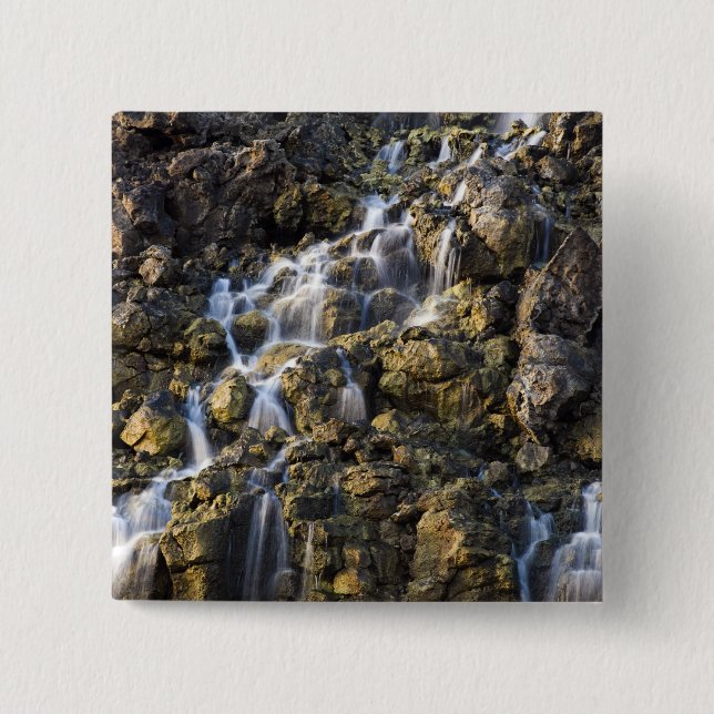 Brine falls from volcanic rock drop off 2 button (Front)