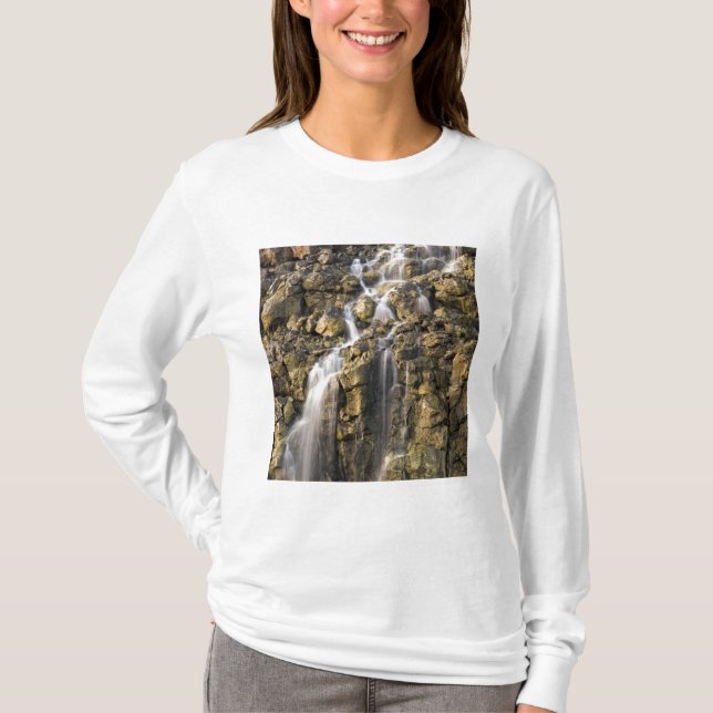Brine falls from volcanic rock drop off T-Shirt (Front)