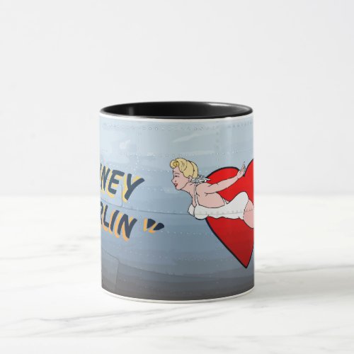Briney Marlin B_24 Nose Art Vintage Fuselage Mug