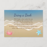 Ocean Adventure Baby Shower Bring A Book For Baby Enclosure Card