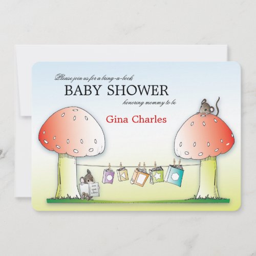 Bring a Book Baby Shower Invitation