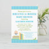 Bring A Book Baby Shower Invitation 5x7 Card (Standing Front)