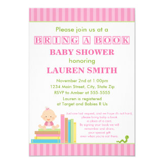 Bring A Book Baby Shower Invitation 6