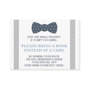 Bring A Book Card, Little Man, Teddy Bear Enclosure Card