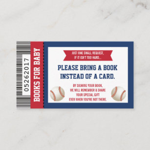 baseball ticket baby shower invitations