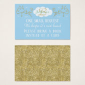 Bring-a-Book "Castle/Gold" Insert Card/Personalize (Front & Back)