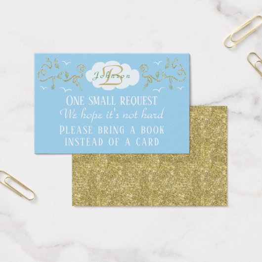 Bring-a-Book "Castle/Gold" Insert Card/Personalize (Office)