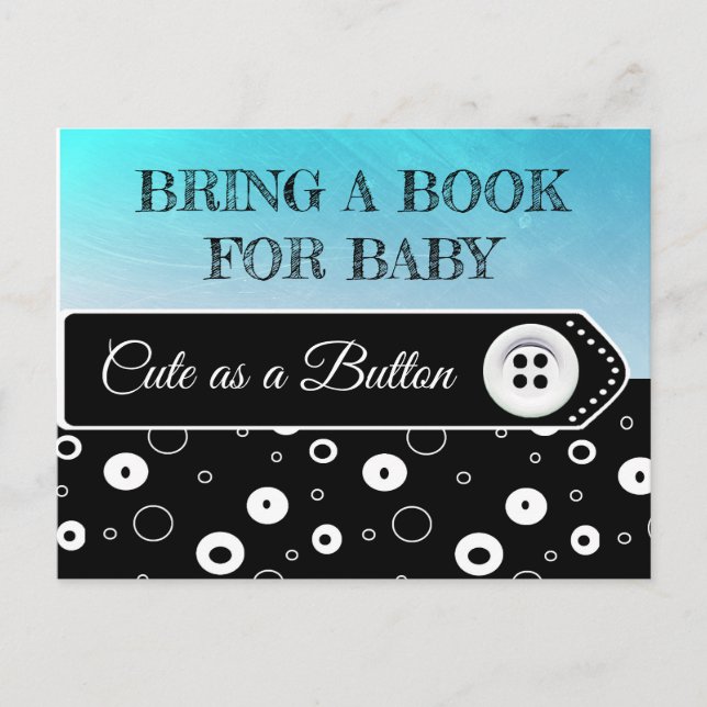 Bring a Book for Baby Baby Shower Card (Front)