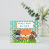Bring a Book for Baby Baby Shower Card (Standing Front)